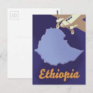 Cartão Postal Poster de viagens da Etiópia
