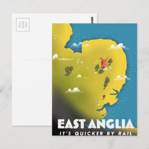 Cartão Postal Poster de viagens de East Anglia.