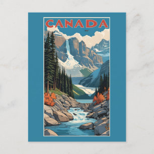 Cartão Postal Poster de viagens do Canadá