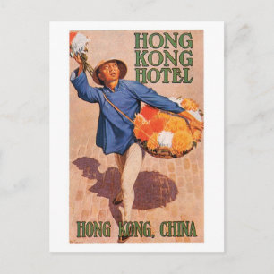 Cartão Postal Poster de viagens do Hotel Hong Kong