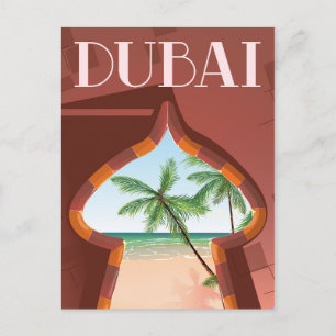 Cartão Postal Poster de viagens do Palácio de Dubai