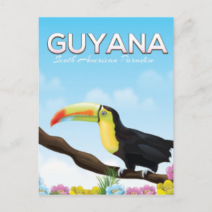 Cartão Postal Poster de viagens do paraíso sul-americano da Guia