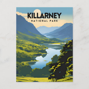 Cartão Postal Poster de viagens do Parque Nacional Killarney