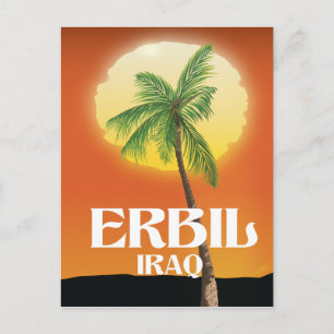 Cartão Postal Poster de viagens Erbil Iraque