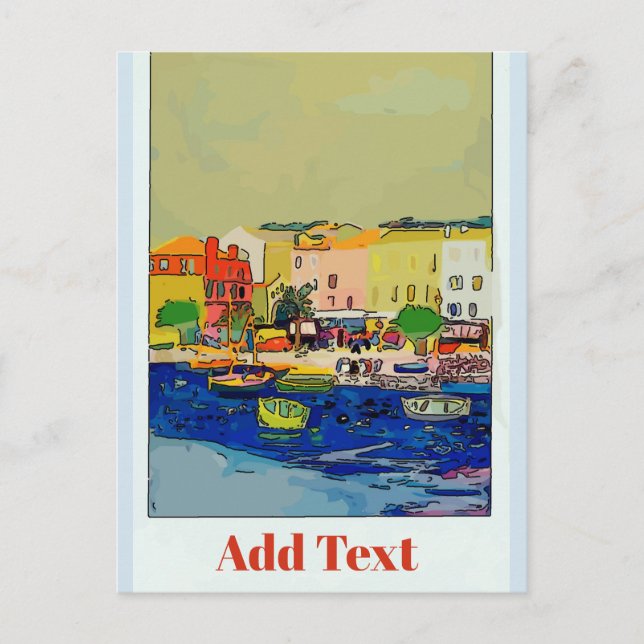 Cartão Postal Poster de viagens França (Frente)