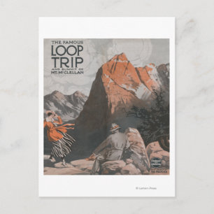 Cartão Postal Poster de viagens Mt. McClellan & Loop Trip