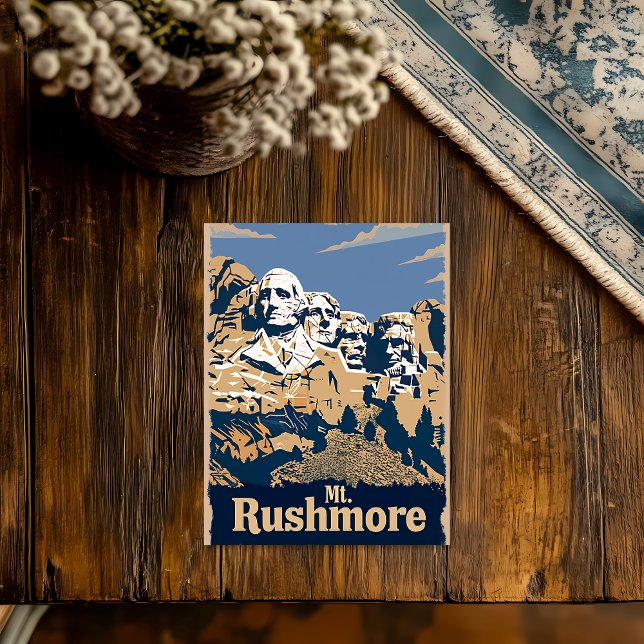 Cartão Postal Poster de viagens Mt. Rushmore (Criador carregado)