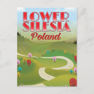Cartão Postal poster de viagens Polônia da Silésia inferior