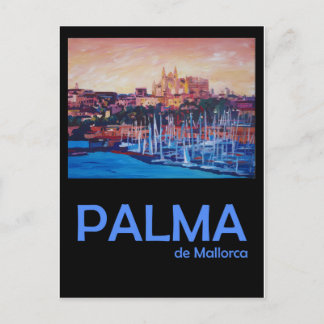 Cartão Postal Poster de viagens Retro Palma de Maiorca