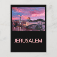 Poster de viagens Retroativo de Jerusalém Israel