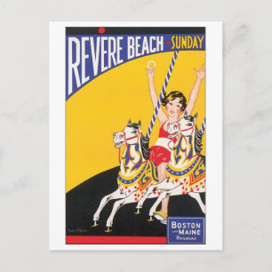 Cartão Postal Poster de viagens Reverter Beach