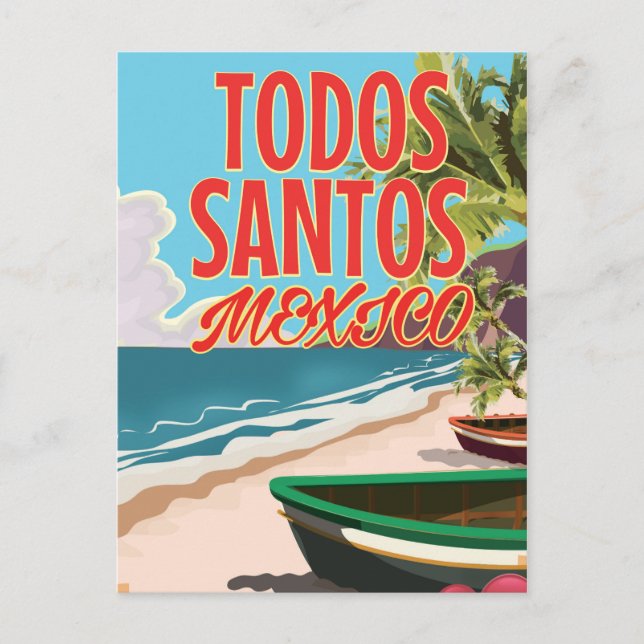 Cartão Postal Poster de viagens Todos Santos Mexico (Frente)