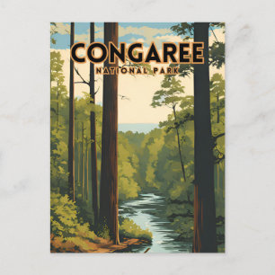 Cartão Postal Poster de viagens Tradicional do Congaree National