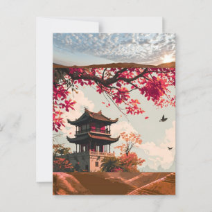 Cartão Postal Poster de viagens - Vietnã - Impressão de Arte de 