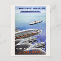 Poster de Viagens vintage da Argélia