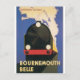 Cartão Postal Poster de Viagens vintage de Bournemouth Belle (Frente)
