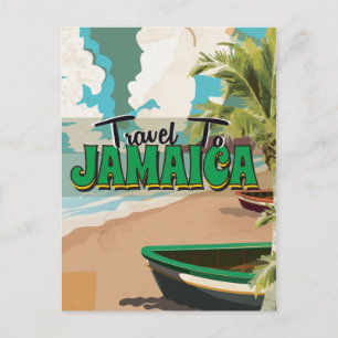 Cartão Postal Poster de Viagens vintage de Casamento Jamaica