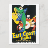 Poster de Viagens vintage de espinhos da costa les