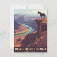 Poster de Viagens vintage de Ponto Cavalo morto
