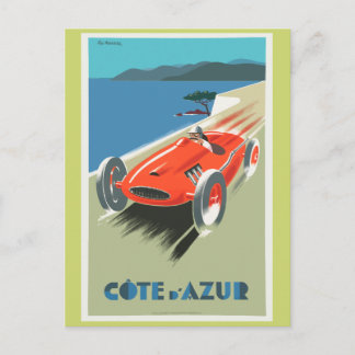 Cartão Postal Poster de Viagens vintage do Azur