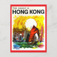 Poster de viagens Vintage Hong Kong