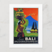 Poster de viagens Vintage Indonesia Bali
