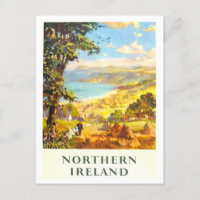 Poster de viagens Vintage Norte Irlanda