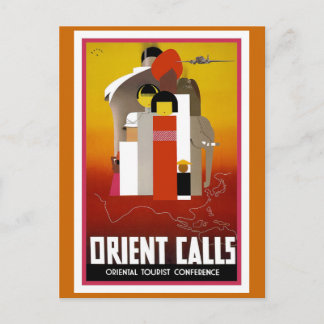 Cartão Postal poster de Viagens vintage "Orient Calls"