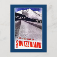 "Poster de viagens Vintage Swiss"