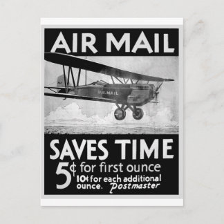 Cartão Postal Poster do correio aéreo