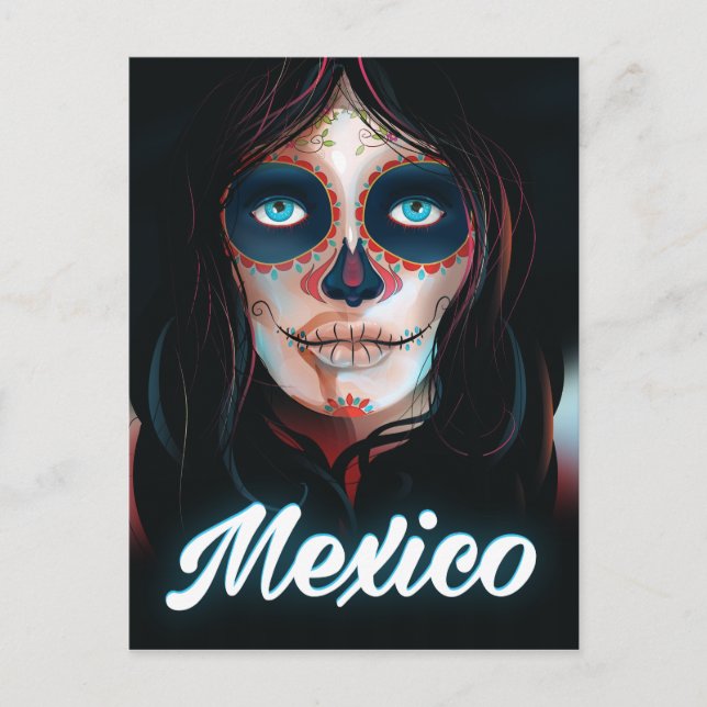 Cartão Postal Poster do Dia do México das Férias Mortas (Frente)