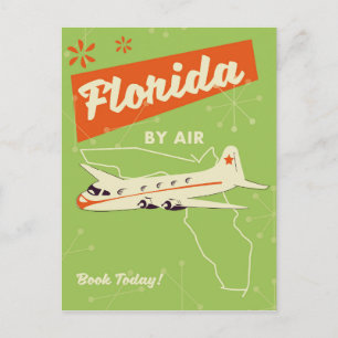 Cartão Postal Poster do Estado da Flórida.