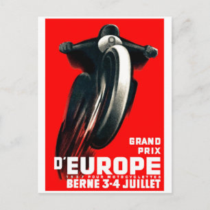 Cartão Postal poster do Grande Prêmio da Europa de 1939