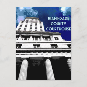 Cartão Postal Poster do Miami Courthouse