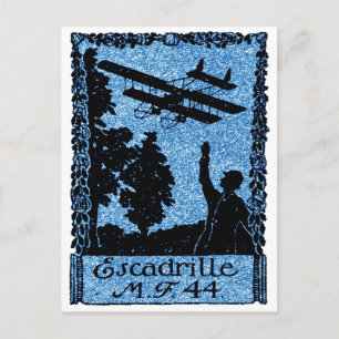 Cartão Postal Poster do Serviço Aéreo Francês WI