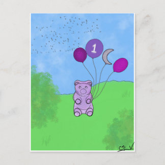 Cartão Postal Poster do Urso Gummy 1