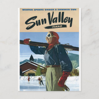 Cartão Postal Poster EUA das viagens vintage de Idaho