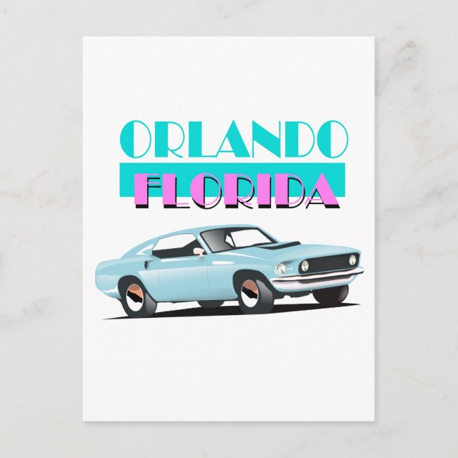 Cartão Postal Poster Orlando Flórida 80 (Frente)