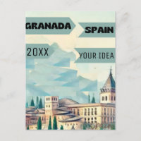 Poster para impressão Viagem Granada - Espanha Pos