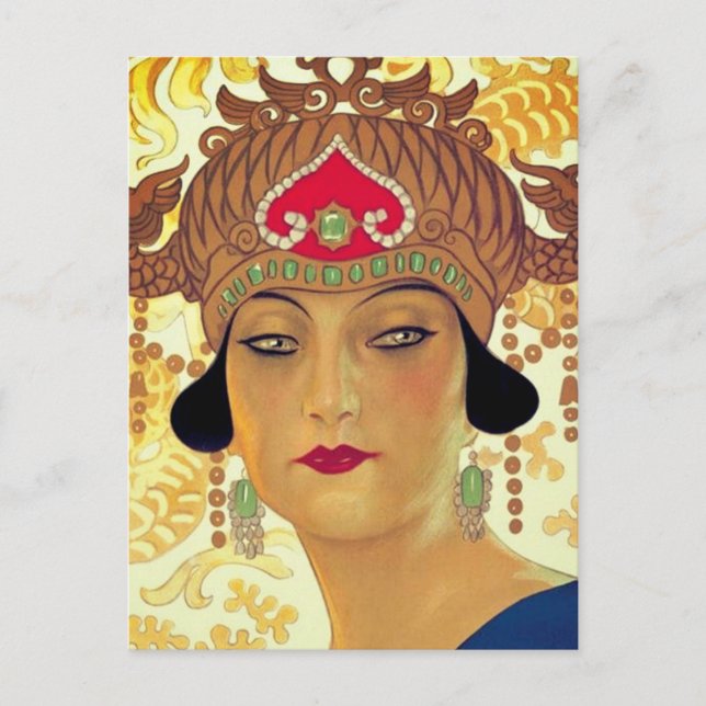 Cartão Postal Poster para Turandot (detalhes) - Giacomo Puccini (Frente)