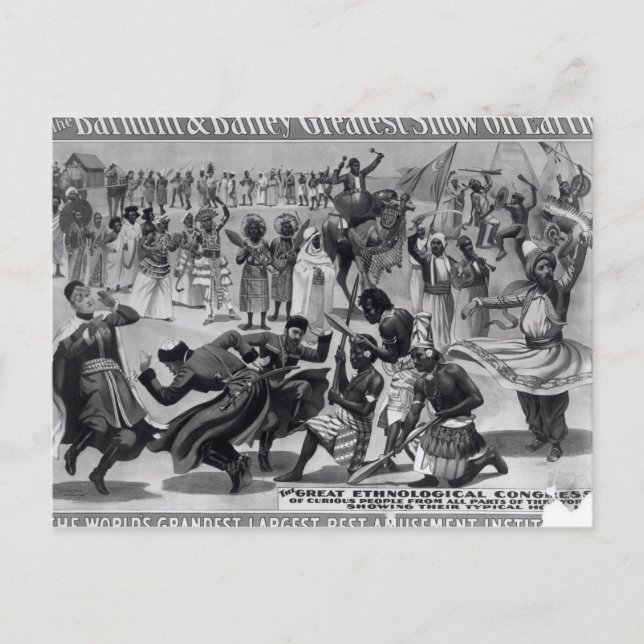 Cartão Postal Poster publicando: 'Barnum e Bailey (Frente)