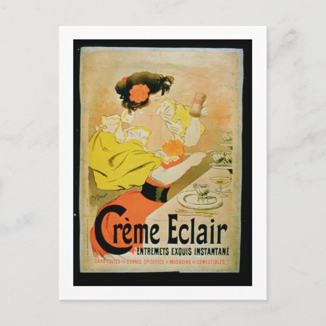 Cartão Postal Poster publicando 'Creme Eclair Instant Dessert' (Frente)