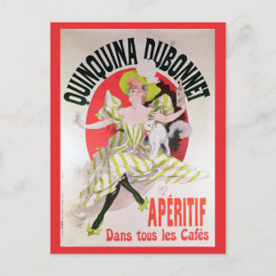 Cartão Postal Poster publicando Quinquina Dubonnet"