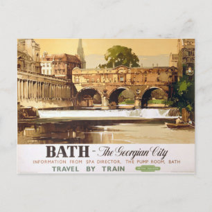 Cartão Postal Poster turístico da cidade de Bath