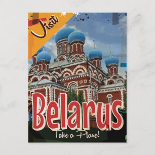 Cartão Postal Poster Viagens vintage da Bielorrússia