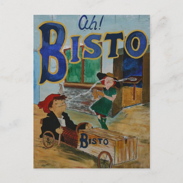 Cartão Postal Poster vintage Bisto (Frente)