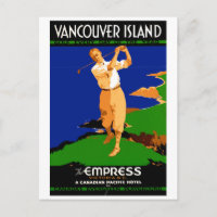 POSTER VINTAGE da Ilha Vancouver dos EUA Restaurad