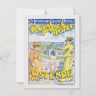 Cartão Postal Poster vintage Dampfschiffahrt Zürichsee 1900