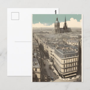 Cartão Postal Poster vintage de Paris