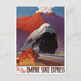 Cartão Postal Poster vintage do Empire State Express Restaurado